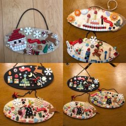 クリスマスグッズ作り～タイルアート～