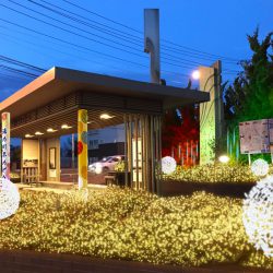 函館湯の川冬の灯り