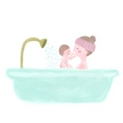 産婆の手しごと第12回目：「1ヶ月健診以降のお風呂」